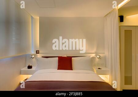 V appartements avec services, Causeway Bay, Hong Kong (designer: Anderson Lee) Banque D'Images