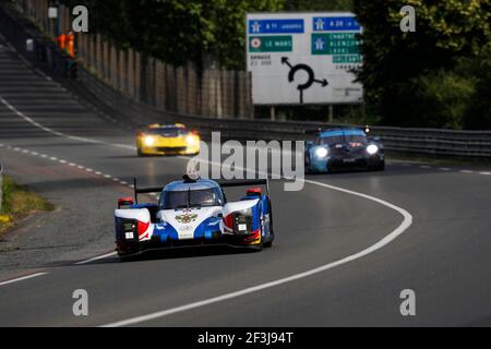 35 SHAITAR Victor (rus), NEWEY Harrison (gbr), OTAN Norman (fra), Dallara P217 Gibson team SMP Racing, action pendant la journée d'24 essai de 2018 heures du Mans, le 3 juin au circuit du Mans, France - photo Florent Gooden / DPPI Banque D'Images