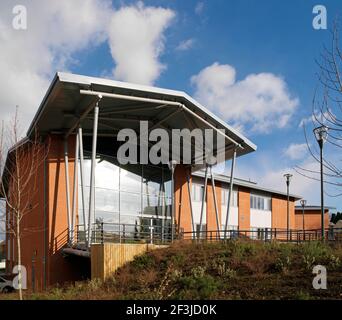 Collège national royal pour les aveugles. Nouveau centre sportif et de thérapie gratuite plus hébergement résidentiel pour le RNC à Hereford. Banque D'Images