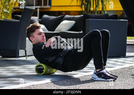 FEWTRELL Maw (gbr), FR 2.0 Eurocup Renault team R-Ace GP, portrait pendant, 2018 Eurocup Formula Renault 2.0, à Silverstone, Grande-Bretagne, du 18 au 20 mai - photo Sebastiaan Rozendaal / DPPI Banque D'Images