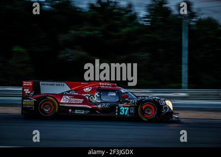 37 JAAFAR Jazeman (mys), TAN Weiron (mys), JEFFRI Nabil (mys), Oreca 07 Gibson team Jackie Chan DC, action pendant la course 2018 le Mans 24 heures, du 16 au 17 juin sur le circuit du Mans, France - photo Florent Gooden / DPPI Banque D'Images