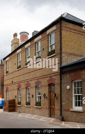 L'extérieur de l'ancien hôpital gatehouse, Londres, Royaume-Uni. Banque D'Images