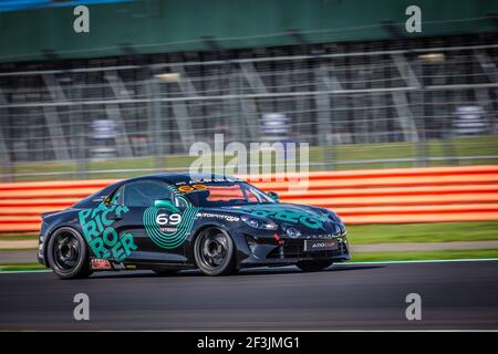 69 HURGON Laurent (FRA), AUTOSPORT GP-PATRICK ROGER, action lors de la coupe Alpine Europa 2018 à Silverstone, Grande-Bretagne, du 31 août au 2 septembre - photo Clément Luck / DPPI Banque D'Images