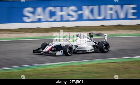 02 SARGEANT Logan (usa), FR 2.0 Eurocup Renault Team R-Ace GP, action lors de la course Eurocup Formula Renault 2.0 2018 à Hockenheim du 21 au 23 septembre, en Allemagne - photo Clément Luck / DPPI Banque D'Images
