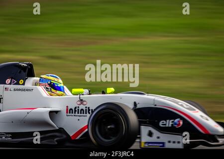 02 SARGEANT Logan (usa), FR 2.0 Eurocup Renault Team R-Ace GP, action lors de la course Eurocup Formula Renault 2.0 2018 à Hockenheim du 21 au 23 septembre, en Allemagne - photo Clément Luck / DPPI Banque D'Images