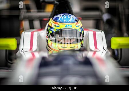 SARGEANT Logan (etats-unis), FR 2.0 Eurocup Renault Team R-Ace GP, portrait lors de la course Eurocup Formula Renault 2.0 2018 à Hockenheim du 21 au 23 septembre, en Allemagne - photo Alexandre Guillaumot / DPPI Banque D'Images