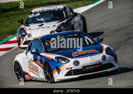 11 NOEL Sylvain (fra), Alpine A 110 Europa Cup Team Racing Technology, action lors de la coupe Alpine Europa 2018 à Barcelone, Espagne, du 19 au 21 octobre - photo Jean Michel le Meur / DPPI Banque D'Images