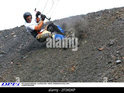 KITE MOUNTAINBOARD - ILLUSTRATION - PHOTO : FREDERICK PATTOU / DPPI LAURENT BENAMON (FRA) Banque D'Images