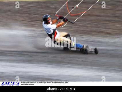 KITE MOUNTAINBOARD - ILLUSTRATION - PHOTO : FREDERICK PATTOU / DPPI LAURENT BENAMON (FRA) Banque D'Images