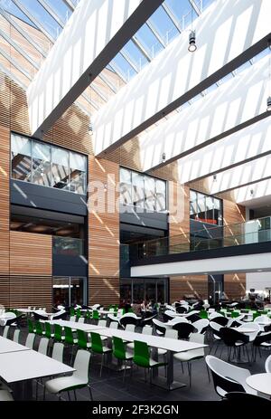 Espace étudiant à l'Université de l'Ouest de l'Écosse (UWS) Ayr Campus. Banque D'Images