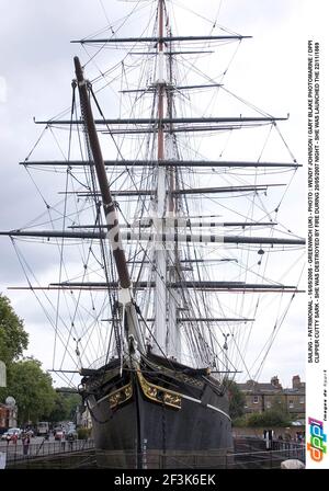 VOILE - PATRIMOINE - 16/05/2005 - GREENWICH (UK) - PHOTO : WENDY JOHNSON / GARY BLAKE PHOTOMARINE / DPPI CLIPPER CUTTY SARK - ELLE A ÉTÉ DÉTRUITE PAR UN INCENDIE PENDANT LA NUIT 20/05/2007 - ELLE A ÉTÉ LANCÉE LE 22/11/1869 Banque D'Images