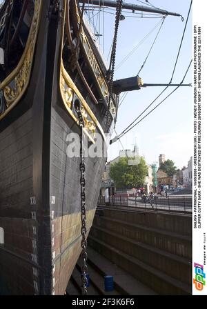 VOILE - PATRIMOINE - 16/05/2005 - GREENWICH (UK) - PHOTO : WENDY JOHNSON / GARY BLAKE PHOTOMARINE / DPPI CLIPPER CUTTY SARK - ELLE A ÉTÉ DÉTRUITE PAR UN INCENDIE PENDANT LA NUIT 20/05/2007 - ELLE A ÉTÉ LANCÉE LE 22/11/1869 Banque D'Images