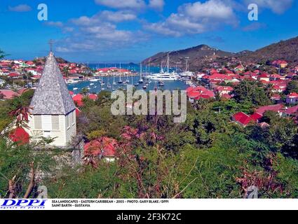 PAYSAGES MARINS - CARAÏBES ORIENTALES - 2005 - PHOTO : GARY BLAKE / DPPI SAINT BARTH - GUSTAVIA Banque D'Images