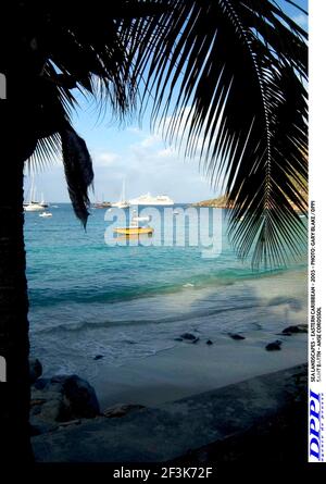 PAYSAGES MARINS - CARAÏBES ORIENTALES - 2005 - PHOTO : GARY BLAKE / DPPI SAINT BARTH - ANSE COROSSOL Banque D'Images