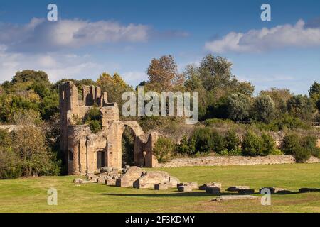 L'Italie, Lazio, Rome, l'antique Via Appia, le Villa de Massenzio Banque D'Images