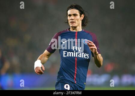 L'Edinson Cavani du PSG lors du championnat de France Ligue 1 de football entre Paris Saint-Germain et SM Caen le 20 décembre 2017 au stade du Parc des Princes à Paris, France - photo Geoffroy Van Der Hasselt / DPPI Banque D'Images