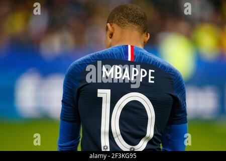 Kylian Mbappe de France lors du match international de football amical entre la France et la Colombie le 23 mars 2018 au Stade de France à Saint-Denis, France - photo Geoffroy Van Der Hasselt / DPPI Banque D'Images