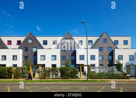 Le centre commercial Kingsbury, Londres. De nouveaux logements sociaux dans la région de Kingsbury. Banque D'Images