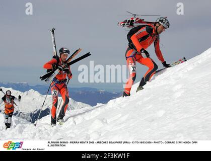 SKI ALPIN - PIERRA MENTA 2008 - ARECHES BEAUFORT (FRA) - 13 AU 16/03/2008 - PHOTO : GERARD BERTHOUD / DPPIILLUSTRATION Banque D'Images