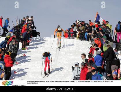 SKI ALPIN - PIERRA MENTA 2008 - ARECHES BEAUFORT (FRA) - 13 AU 16/03/2008 - PHOTO : GERARD BERTHOUD / DPPIILLUSTRATION Banque D'Images