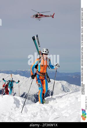 SKI ALPIN - PIERRA MENTA 2008 - ARECHES BEAUFORT (FRA) - 13 AU 16/03/2008 - PHOTO : GERARD BERTHOUD / DPPIILLUSTRATION Banque D'Images