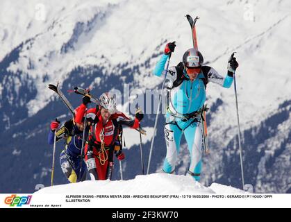 SKI ALPIN - PIERRA MENTA 2008 - ARECHES BEAUFORT (FRA) - 13 AU 16/03/2008 - PHOTO : GERARD BERTHOUD / DPPIILLUSTRATION Banque D'Images