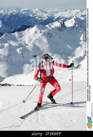 SKI ALPIN - PIERRA MENTA 2008 - ARECHES BEAUFORT (FRA) - 13 AU 16/03/2008 - PHOTO : GERARD BERTHOUD / DPPI MARCEL MARTI (SUI) Banque D'Images