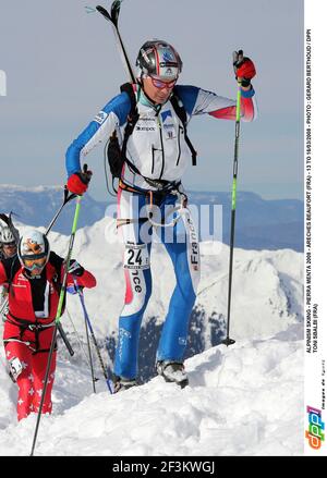 SKI ALPIN - PIERRA MENTA 2008 - ARECHES BEAUFORT (FRA) - 13 AU 16/03/2008 - PHOTO : GERARD BERTHOUD / DPPI TONI SBALBI (FRA) Banque D'Images