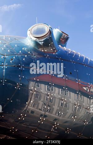 Extérieur du kunsthaus Graz (2003), Styrie, Autriche Banque D'Images