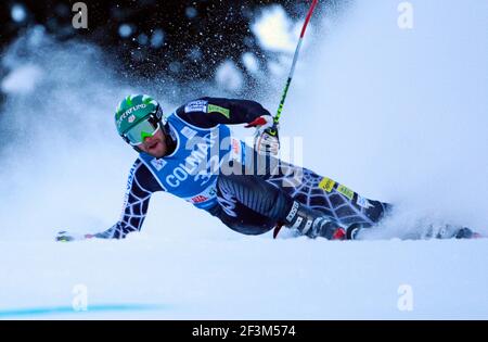 SKI ALPIN - COUPE DU MONDE 2009/2010 - ALTA BADIA (ITA) - 20/12/2009 - PHOTO : GERARD BERTHOUD / DPPIGIANT SLALOM MEN - BODE MILLER (USA) Banque D'Images