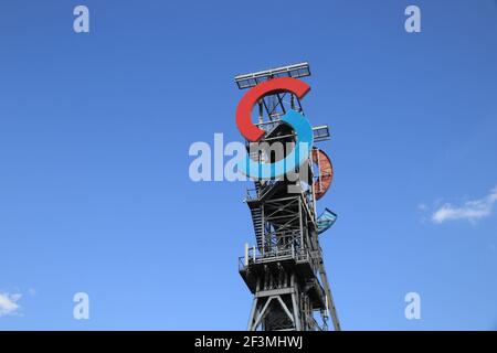 KATOWICE, POLOGNE - 15 AOÛT 2019 : centre commercial Silesia City Centre à Katowice, Pologne. Le SCC est construit sur un ancien site de mine de charbon industriel. Banque D'Images