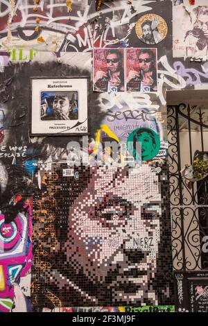 MAISON DE SERGE GAINSBOURG À PARIS Banque D'Images