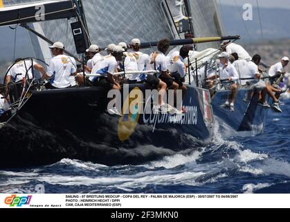 VOILE - 07 BREITLING MEDCUP - COPA DEL REY - PALMA DE MAJORQUE (ESP) - 30/07/2007 AU 04/08/2007 PHOTO : HEINRICH HECHT / DPPI CAM, CAJA MEDITERRANEO (ESP) Banque D'Images