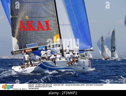 VOILE - 07 BREITLING MEDCUP - COPA DEL REY - PALMA DE MAJORQUE (ESP) - 30/07/2007 AU 04/08/2007 PHOTO : HEINRICH HECHT / DPPI VALORS (RUS) Banque D'Images