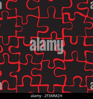 Puzzle motif transparent Illustration de Vecteur