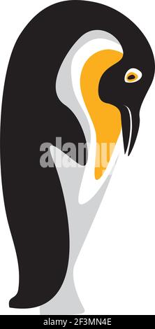 Pingouin drôle.Illustration vectorielle. Illustration de Vecteur
