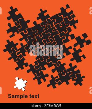 Arrière-plan du vecteur de puzzle Illustration de Vecteur