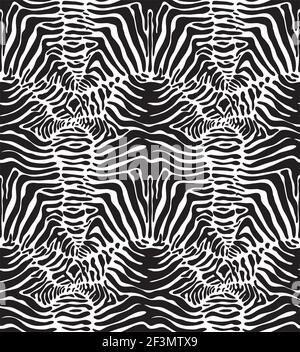 Motif peau de zébré sans couture Illustration de Vecteur