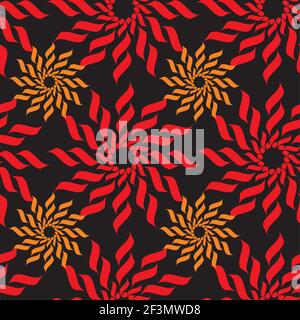 Motif vectoriel sans couture Sun Illustration de Vecteur