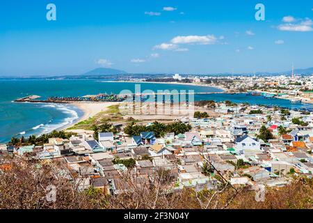 Phan Thiet Mui Ne ou antenne ville vue panoramique au Vietnam Banque D'Images