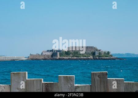 Une vue générale du château de Cornet à St Peter Port, Guernesey, prise le 13 avril 2019. Le crédit photo devrait se lire comme suit : Katie Collins/EMPICS/Alay Banque D'Images