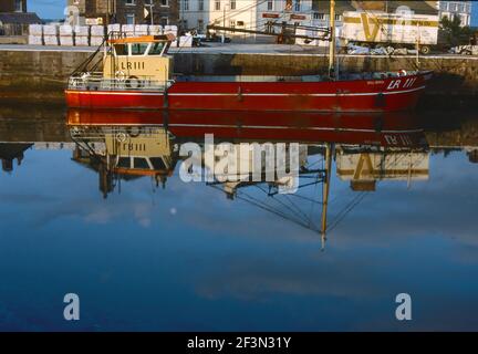 Glasson Dock, près de Lancaster, sur l'estuaire de la Lune en 1993 Banque D'Images