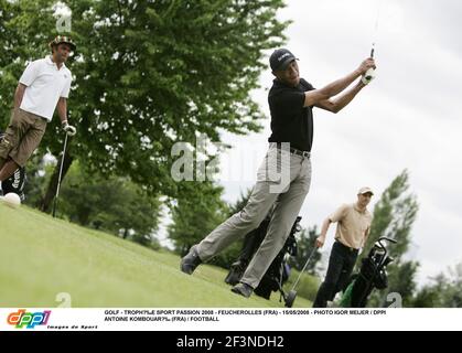 GOLF - TROPHÉE SPORT PASSION 2008 - FEUCHEROLLES (FRA) - 15/05/2008 - PHOTO IGOR MEIJER / DPPI ANTOINE KOMBOUARÉ (FRA) / FOOTBALL Banque D'Images