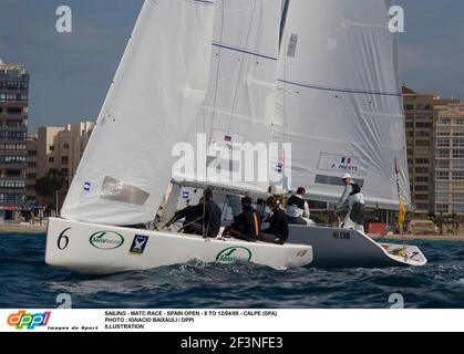 VOILE - COURSE MATC - ESPAGNE OUVERT - 8 AU 12/04/08 - CALPE (SPA) PHOTO : IGNACIO BAAIXAULI / ILLUSTRATION DPPI Banque D'Images