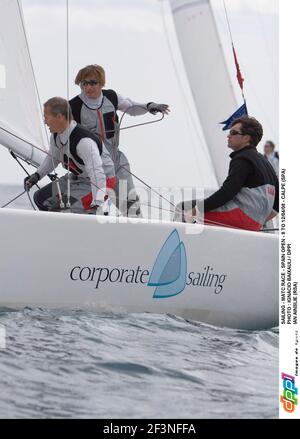 VOILE - COURSE DE MATC - ESPAGNE OUVERT - 8 AU 12/04/08 - CALPE (SPA) PHOTO : IGNACIO BAAIXAULI / DPPI IAN AINSLIE (RSA) Banque D'Images