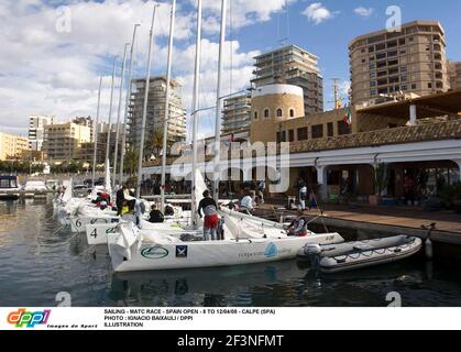 VOILE - COURSE MATC - ESPAGNE OUVERT - 8 AU 12/04/08 - CALPE (SPA) PHOTO : IGNACIO BAAIXAULI / ILLUSTRATION DPPI Banque D'Images