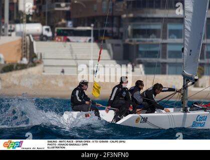 VOILE - COURSE MATC - ESPAGNE OUVERT - 8 AU 12/04/08 - CALPE (SPA) PHOTO : IGNACIO BAAIXAULI / ILLUSTRATION DPPI Banque D'Images