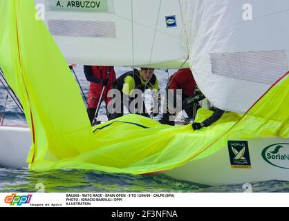 VOILE - COURSE MATC - ESPAGNE OUVERT - 8 AU 12/04/08 - CALPE (SPA) PHOTO : IGNACIO BAAIXAULI / ILLUSTRATION DPPI Banque D'Images