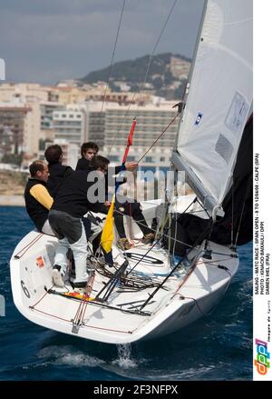 VOILE - COURSE DE MATC - ESPAGNE OUVERT - 8 AU 12/04/08 - CALPE (SPA) PHOTO : IGNACIO BAAIXAULI / DPPI DAMIEN IHEL (FRA) Banque D'Images