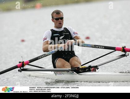 CHAMPIONNATS DU MONDE D'AVIRON.ETON.GRANDE-BRETAGNE 24 AOÛT 2006 DEMI-FINALE M1X NZ M DRISDAL SEMI FINAL 1FIRST PHOTO IGOR MEIJER Banque D'Images